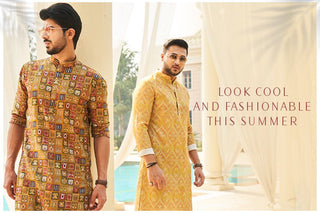 Beat the Heat in Style: Look Cool and Fashionable this Summer with Breathable Kurtas for Men - The Kurta Company
