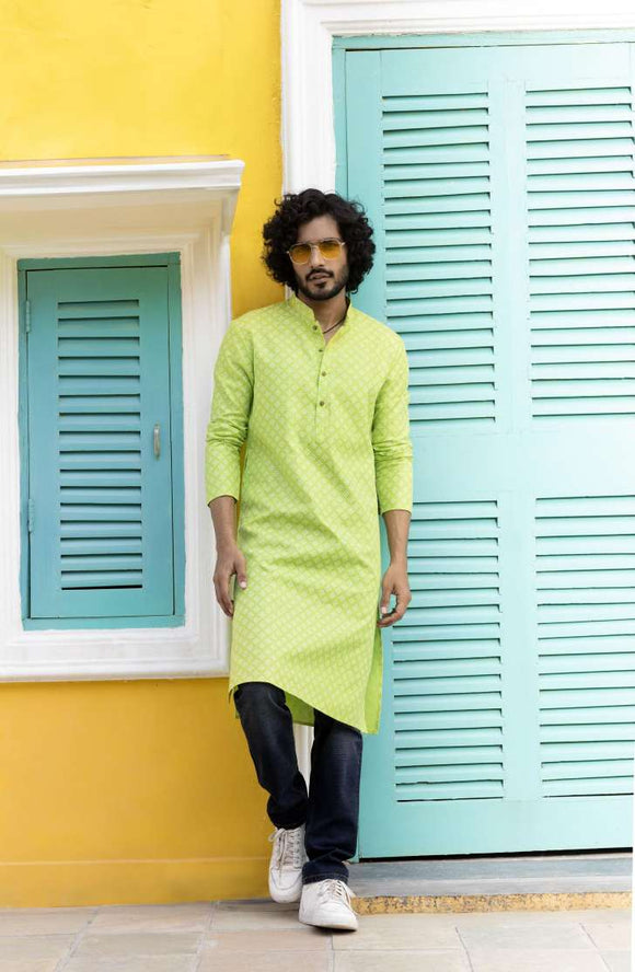 Buy Haldi Kurta for Men | Yellow Haldi Outfits for Men – The Kurta Company