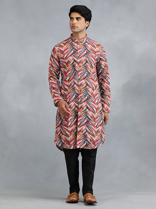 Multi Printed Kurta for Men