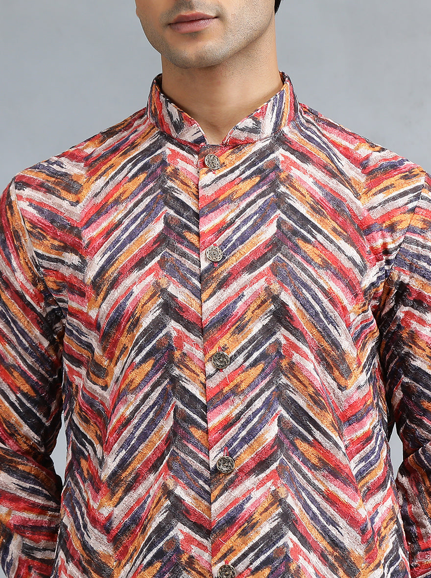 Multi Printed Kurta for Men