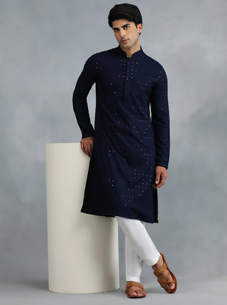 navy blue kurta