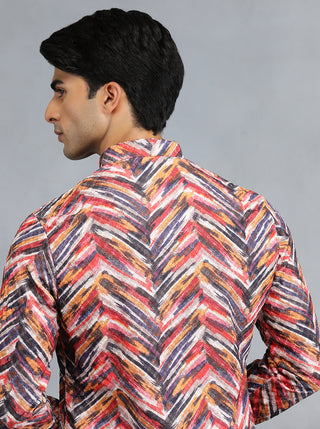 Multi Printed Kurta for Men