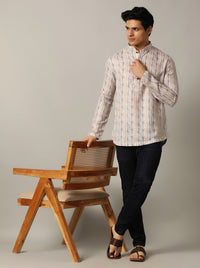 Multi Printed Kurta For Men