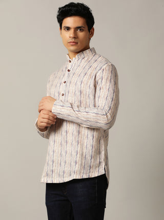 Multi Printed Kurta For Men