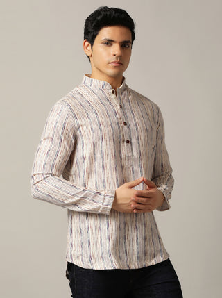 Multi Printed Kurta For Men