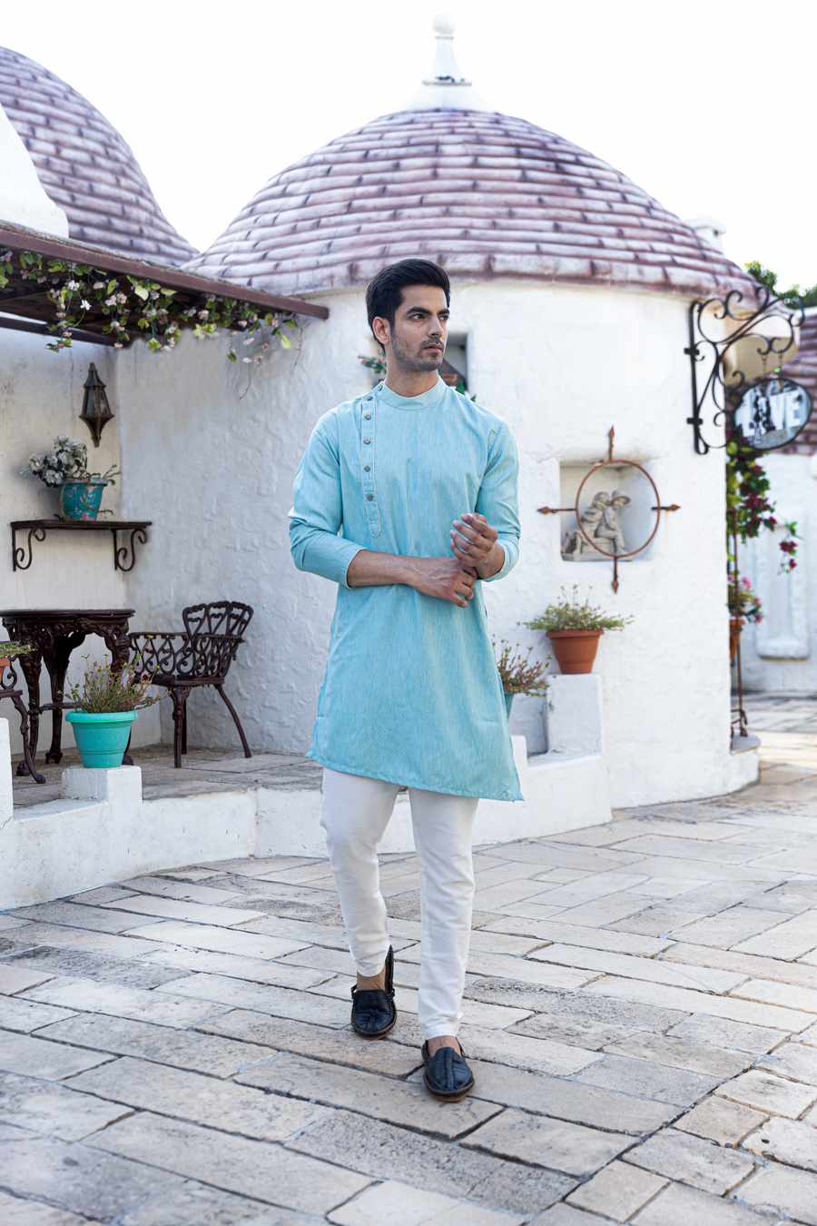 Sky Blue Kurta for Men – The Kurta Company