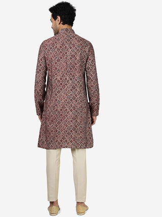 Wine Kurta for Men