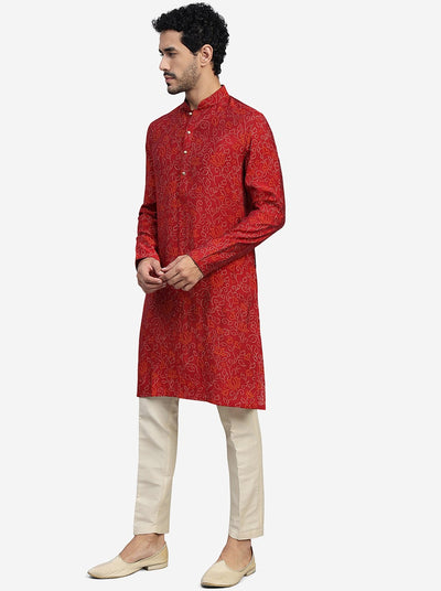 Handsome High Kurta - Maroon