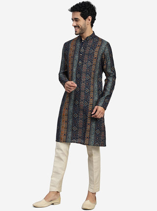 Navy Blue Kurta for Men