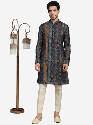 Navy Blue Kurta for Men