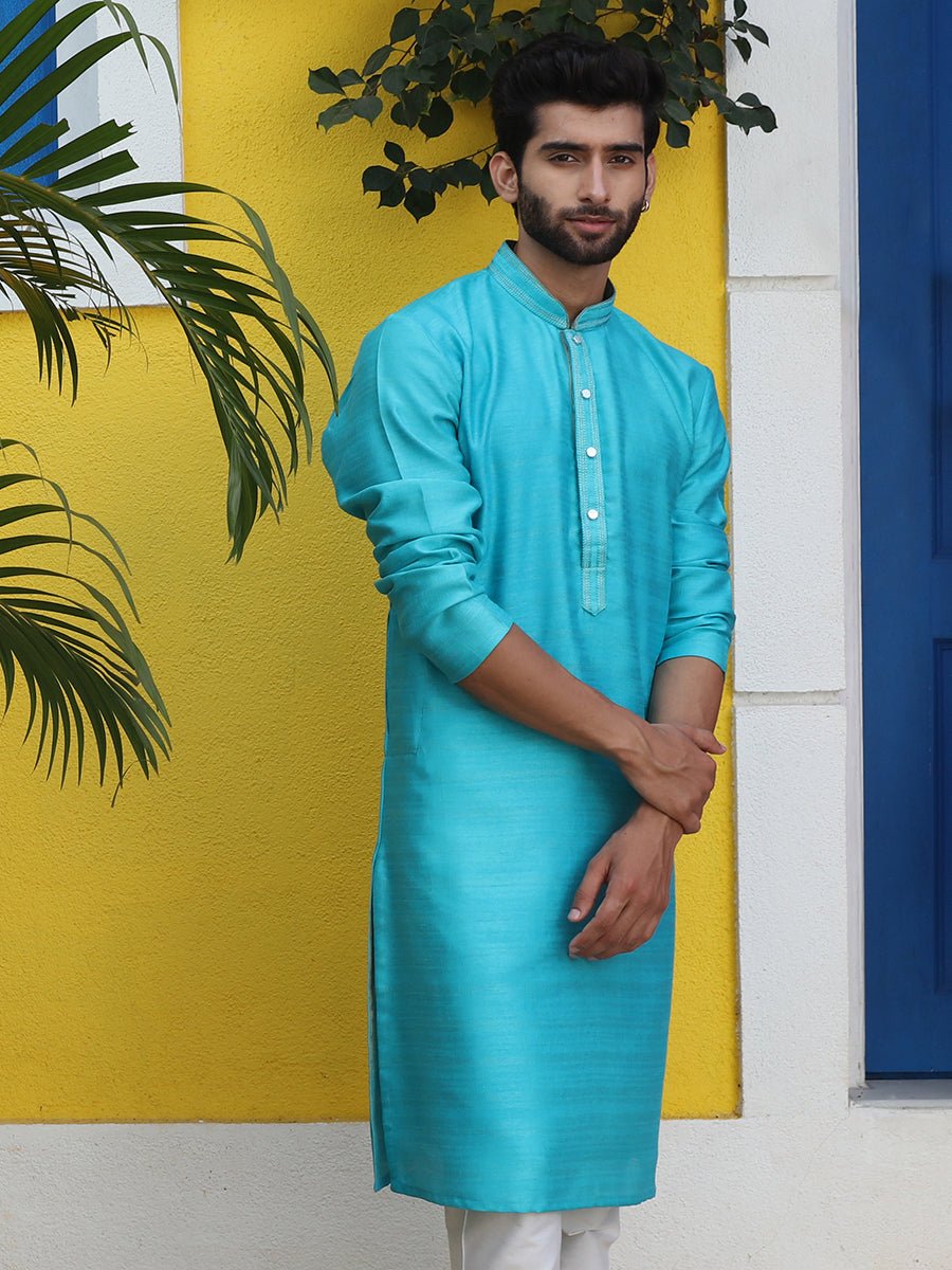 Light blue discount colour kurta pajama