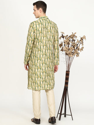 Green Printed Kurta - The Kurta Company