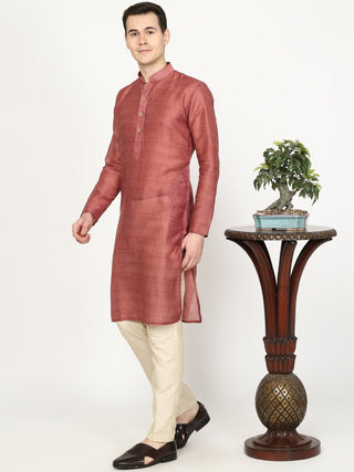 Onion Pink Printed Kurta - The Kurta Company