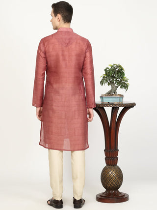 Onion Pink Printed Kurta - The Kurta Company