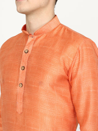 Orange Printed Kurta - The Kurta Company