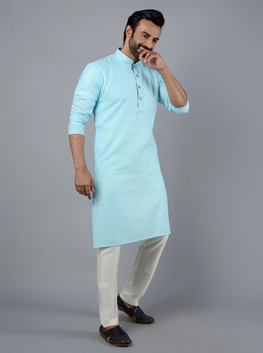 Men's Purple Embroidered Mirror Work Jacket With Solid Cream Front Open  Kurta And Pant Set - Absolutely Desi
