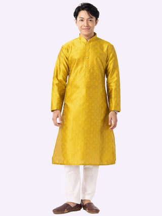 Yellow Printed kurta - The Kurta Company